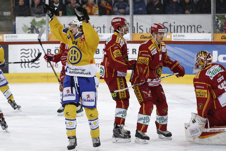 Lange Gesichter bei Langnau: Alexandre Picard markiert das wegweisende 2:1.&nbsp;