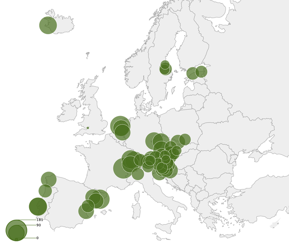 Geographical distribution of cannabis detected in 2022.