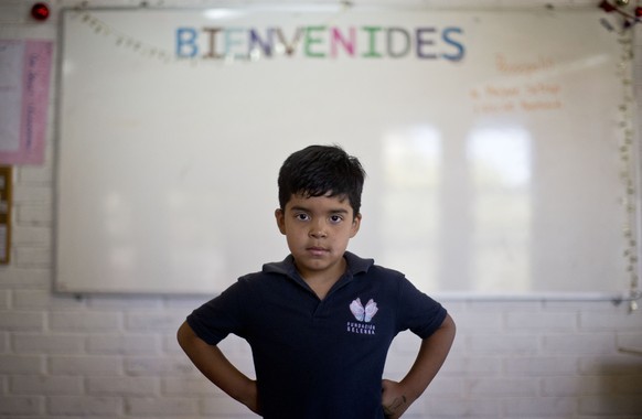 In this Dec.12, 2018 photo, Alexis, a transgender boy, poses for a photo at the Amaranta Gomez school in Santiago, Chile. &quot;I&#039;m happy here because there are many other kids just like me,&quot ...