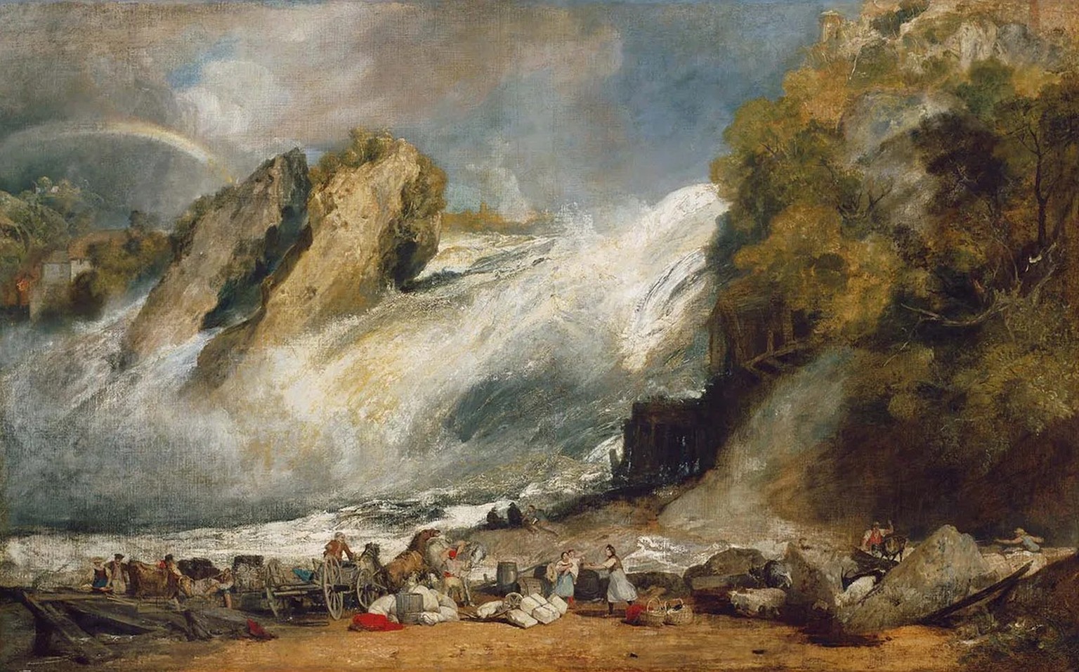 Turners «Fall of the Rhine at Schaffhausen» entstand zwischen 1805 und 1806.
https://de.m.wikipedia.org/wiki/Datei:Joseph_Mallord_William_Turner_-_Fall_of_the_Rhine_at_Schaffhausen_-_13.2723_-_Museum_ ...