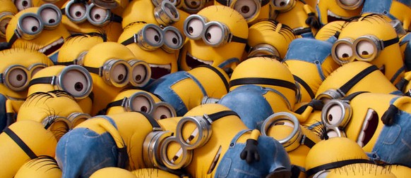In this image released by Universal Pictures, various minion characters appear in a scene from the animated feature, &quot;Minions.&quot; (Illumination Entertainment/Universal Pictures via AP)