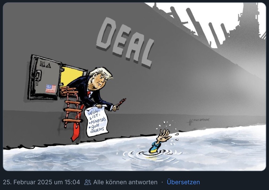 Trump-Karikatur