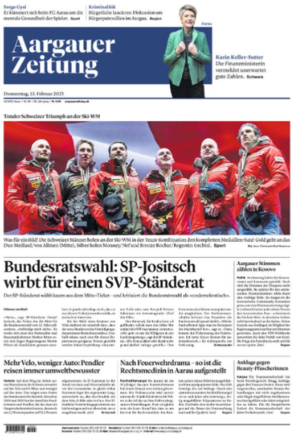 Ski-WM 2025 Presseschau nach Gold, Silber und Bronze für die Schweiz in der Team-Kombination