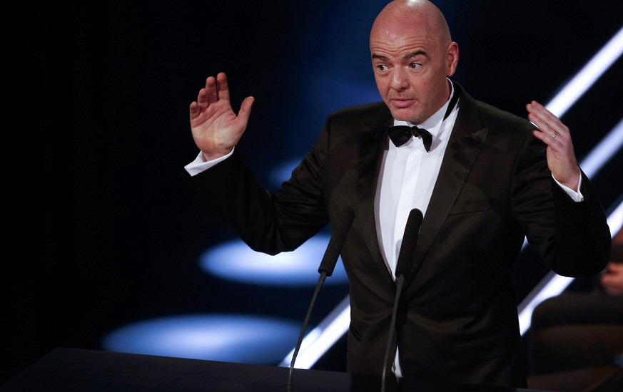 Football Soccer - FIFA Awards Ceremony - Zurich, Switzerland - 09/01/17. FIFA President Gianni Infantino arrives at the ceremony. REUTERS/Ruben Sprich