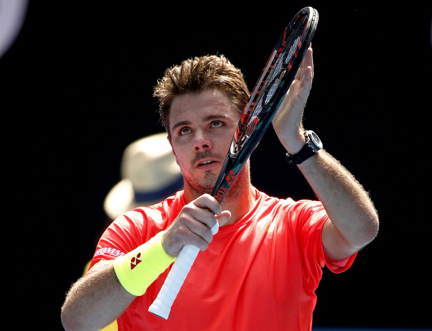 Stan Wawrinka nach seinem Sieg gegen Lukas Rosol.&nbsp;