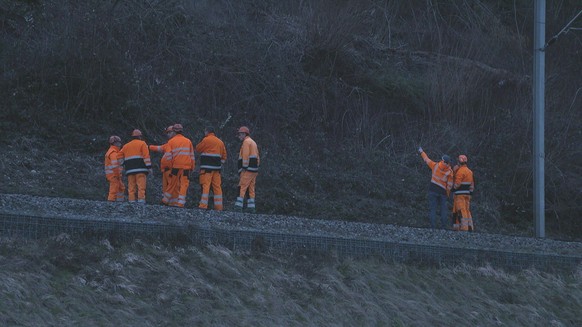 Weinfelden TG, Mini-Erdrutsch, 8. Februar 2024.