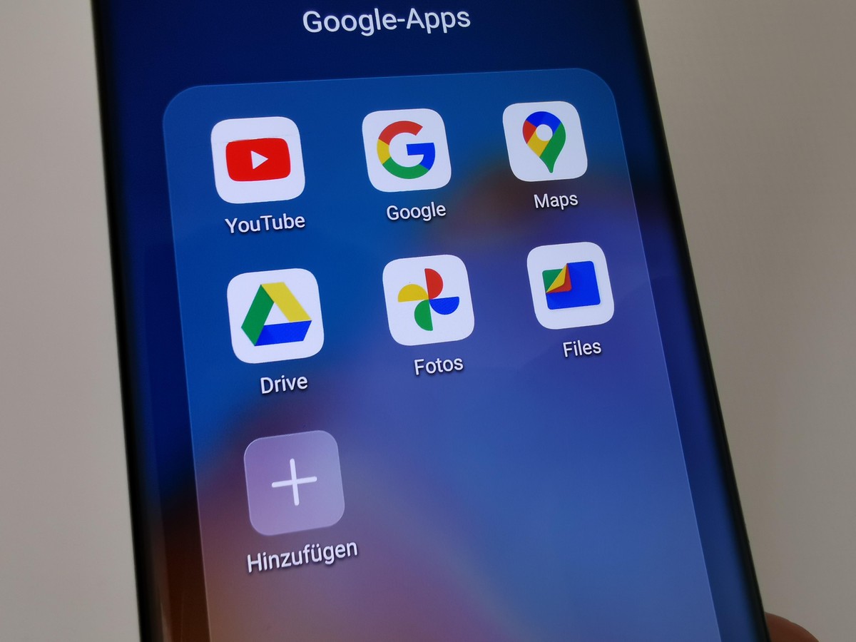 Google-Apps auf dem Huawei P40 Pro.