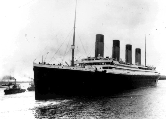 FILE - In this Wednesday, April 12, 1912, file photo, the liner Titanic leaves Southampton, England on her maiden voyage. People have been diving to the Titanic&#039;s wreck for 35 years. No one has f ...