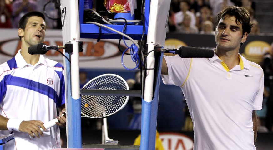 Das letzte Duell beim Australian Open liegt fünf Jahre zurück: 2011 verlor Federer im Halbfinal klar in drei Sätzen.&nbsp;