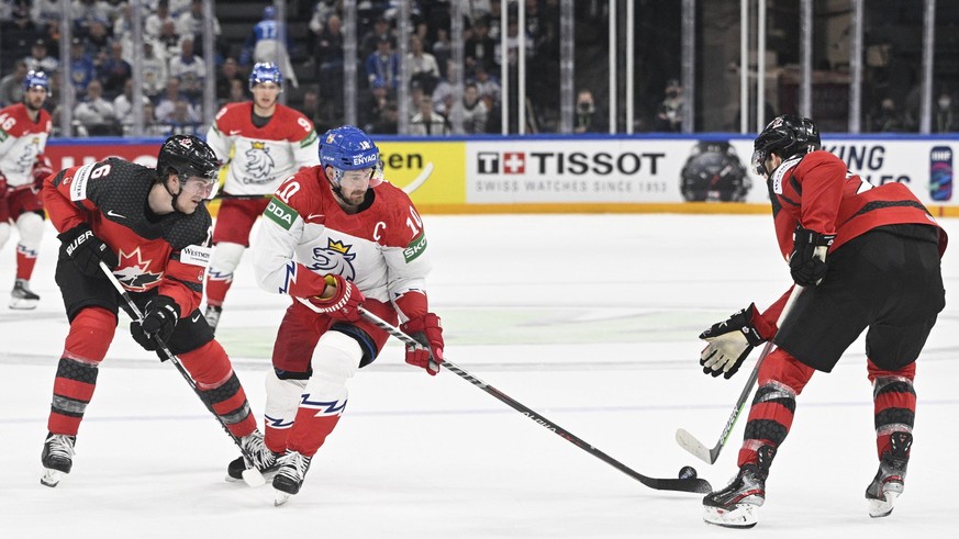 Cervenka kam gegen Kanada trotz Assist nie richtig zur Entfaltung.