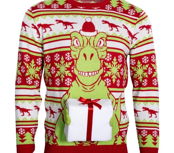 Ugly Christmas Sweaters 2025 

https://www.uglychristmassweater.com/collections/3d-sweaters/products/t-rex-flappy-sweater
