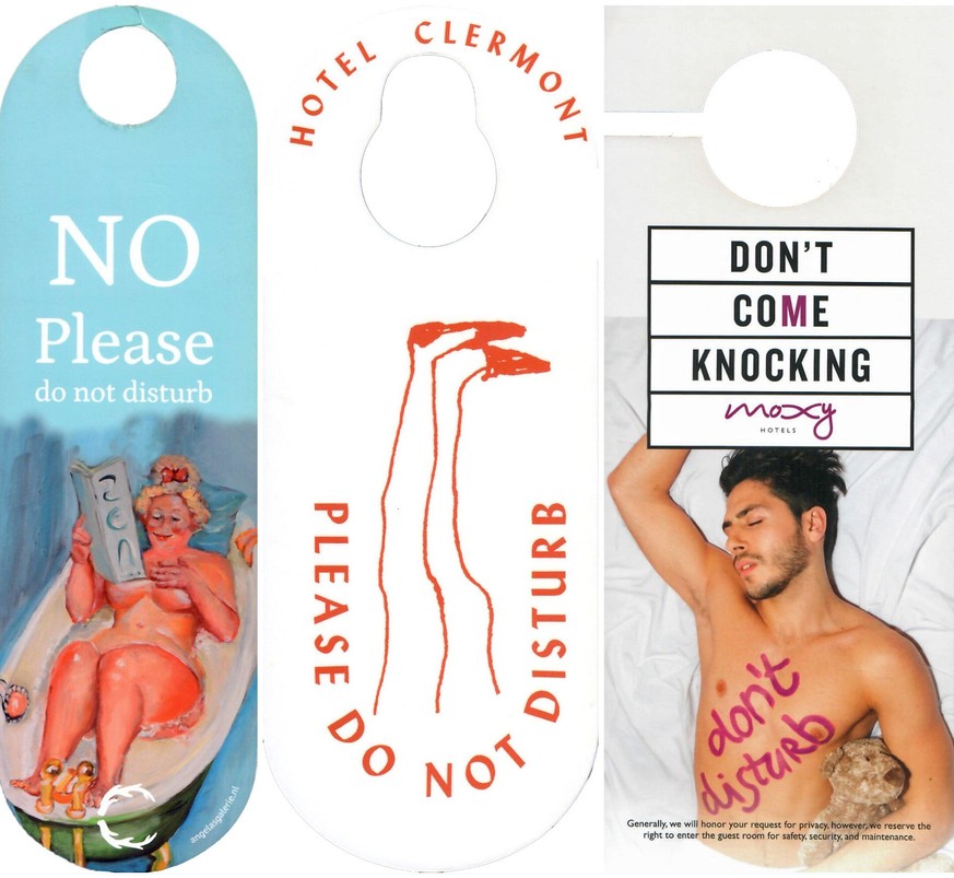 "Do Not Disturb” signs from hotels around the world, painstakingly put together by collector Eduardo Flores of Turin, Italy.
https://www.flickr.com/photos/11068524@N04/