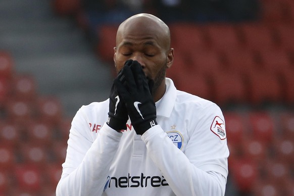 15.02.2015; Zuerich; Fussball Super League - FC Zuerich - FC Thun; Franck Etoundi (Zuerich) (Andreas Meier/freshfocus)