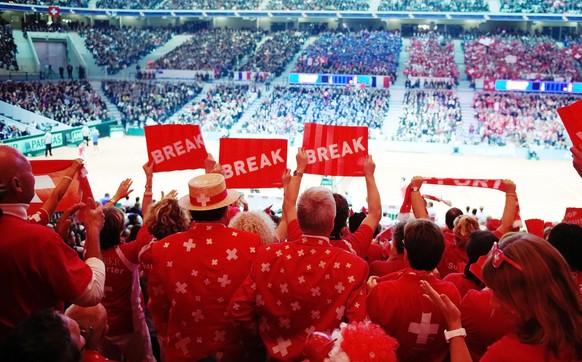 Die Schweizer Fans sorgen für viel Stimmung.