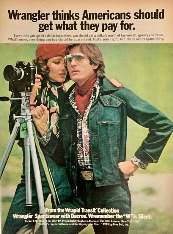 Wrangler advertisements from the 1970s
https://www.ebay.ch/itm/143881845559