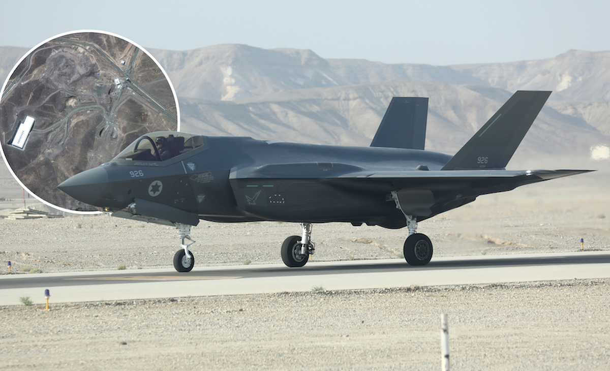 Des F-35 israéliens ont bombardé les sites nucléaires iraniens en surface (en médaillon) avant que des bombardiers américains viennent s'occuper de leurs bunkers.
