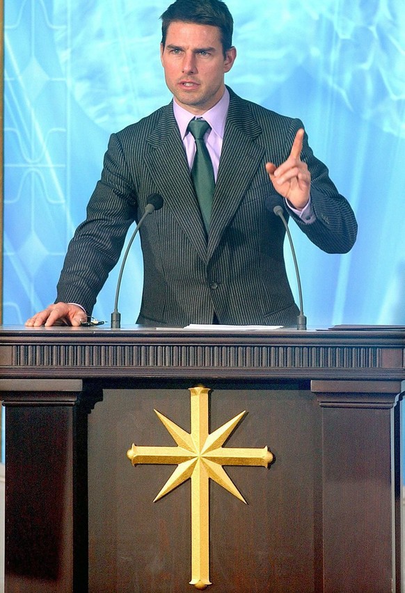 US actor Tom Cruise is in Madrid on Saturday, 18 September 2004 to give a speech at the opening of the new Spanish headquarters of the &quot;Church of Scientology&quot; in a $15 million structure stan ...