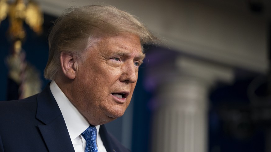 President Donald Trump speaks during a news conference at the White House, Wednesday, July 22, 2020, in Washington. (AP Photo/Evan Vucci)
Donald Trump