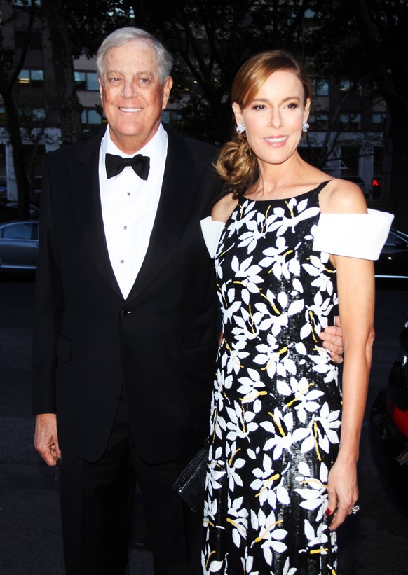 ***FILE PHOTO*** Billionaire Conservative David Koch Has Passed Away At The Age Of 79. September 23, 2013 David H. Koch, Julia Margaret Flesher at the sesaon opening of Metropolitan Opera Season Openi ...