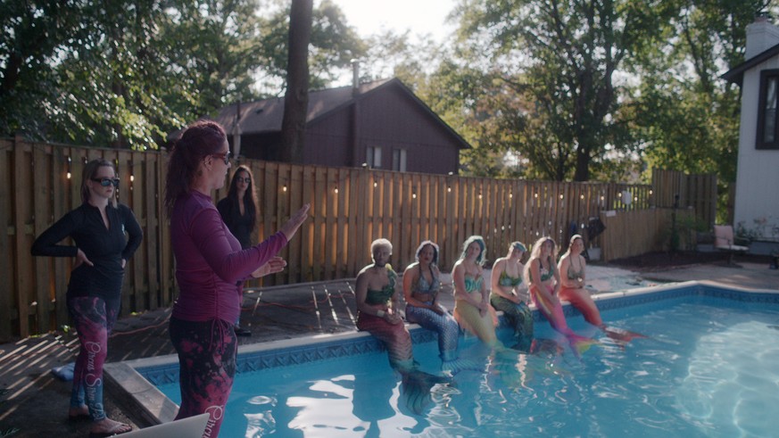 Morgana Alba in the Netflix documentary MerPeople Mermaid