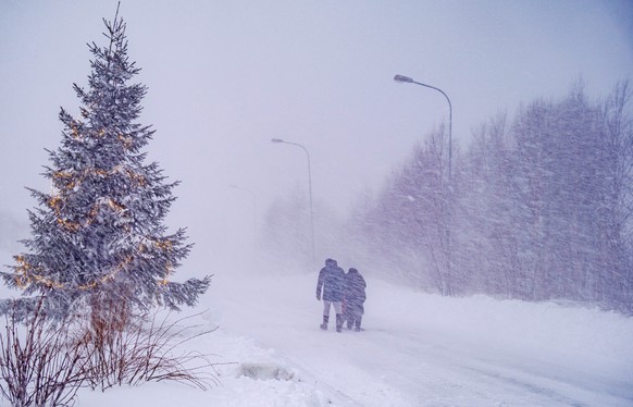 The storm Johannes hits Västerbotten and the northern mountain areas hard with storm winds and heavy snowfall, at Hemavan in Sweden, Saturday Dec. 27, 2025. (Sam Hedman/TT News Agency via AP)
Sweden S ...