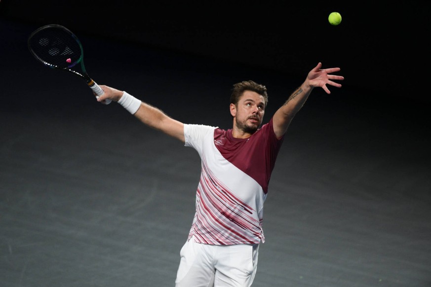 Stan Wawrinka TENNIS : Moselle Open ATP, Tennis Herren 250 21/09/2022 Stan Wawrinka vs Joao Sousa Mao/Panoramic PUBLICATIONxNOTxINxFRAxITAxBEL