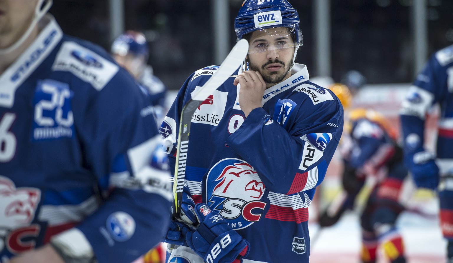 ZUM WECHSEL VON INTI PESTONI VON DEN ZSC LIONS ZU HC DAVOS, STELLEN WIR IHNEN HEUTE, 6. JUNI 2018, FOLGENDES BILDMATERIAL ZUR VERFUEGUNG - Zuerichs Inti Pestoni im Eishockey Meisterschaftsspiel der Na ...