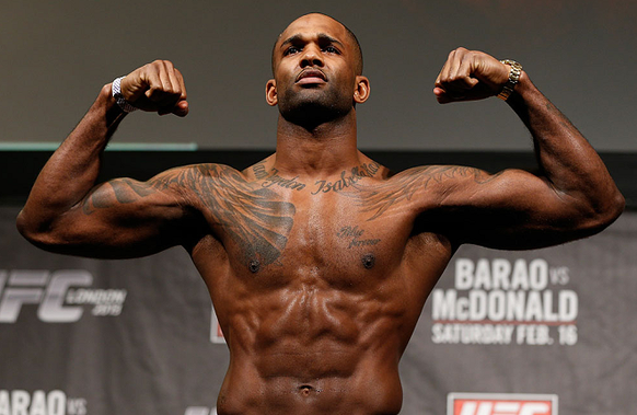 Jimi Manuwa, Besitzer dieses Körpers mit zwei Gesichtern, kämpft heute in London in der UFC Night gegen Alexander Gustafsson. Schade für ihn, dass er nicht auch je vier Arme und Beine besitzt.