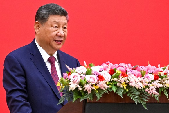 Chinese President Xi Jinping speaks during an opening ceremony of the China-Russia Years of Education at the Great Hall of the People in Beijing, Wednesday, May 20, 2026. (Kristina Solovyova, Sputnik, ...
