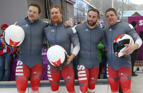Im Viererbob belegten Thomas Lamparter, Jürg Egger, Alex Baumann und Beat Hefti in Sotschi den 8. Platz.