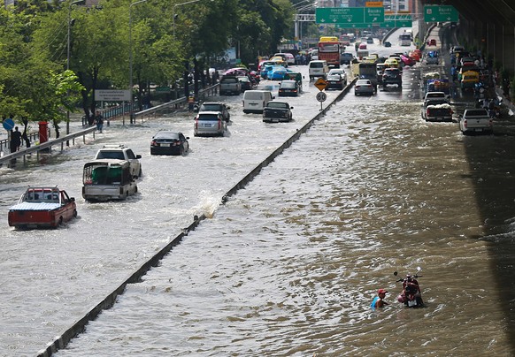 Regenreiches Jahr: So sah es beispielsweise am 14. Oktober 2017 in Bangkok aus.
