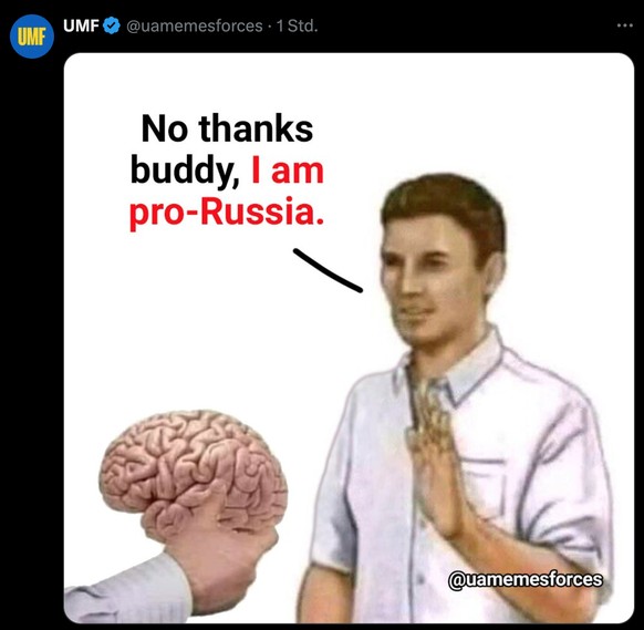 Meme zum Ukraine-Krieg.