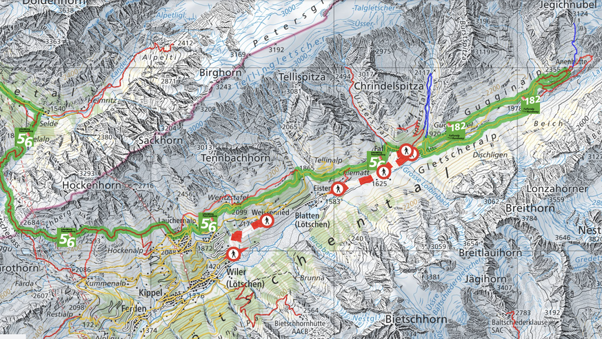 Lötschental Wanderwege 18.8.2026