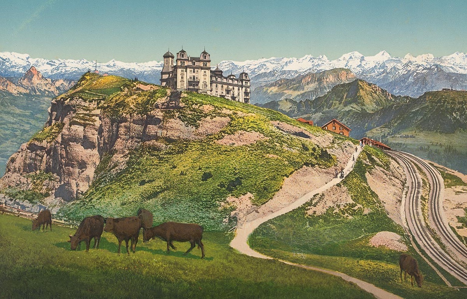 Die Rigi lockte seit Mitte des 19. Jahrhunderts zehntausende von Besuchenden an.