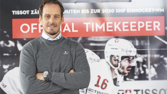 Coach der Schweizer Eishockey Nationalmannschaft Patrick Fischer anlaesslich der Enthuellung der Countdown Clock fuer die Eishockey WM 2020 in Zuerich und Lausanne, am Dienstag, 10. September 2019 in  ...