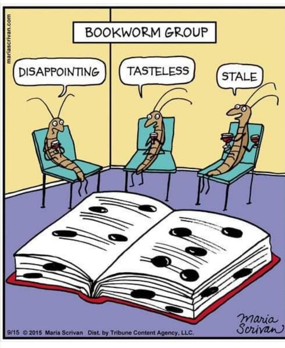 PICDUMP 401 – ist es Kunst oder kann es weg?\nWarum trinken die denn Wein zum Buch??? Versteh ich nicht....