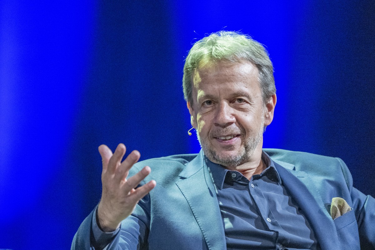 Der CEO der SRG, Gilles Marchand anlaesslich des Swiss Media Forum vom Donnerstag, 23. Mai 2024 im KKL in Luzern. (KEYSTONE/Urs Flueeler)