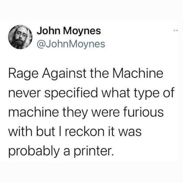 PICDUMP 423 вЂ“ heute nicht mit Harold, sondern ... рџҐЃ ... Haryoung. \nRage Against the Printer
