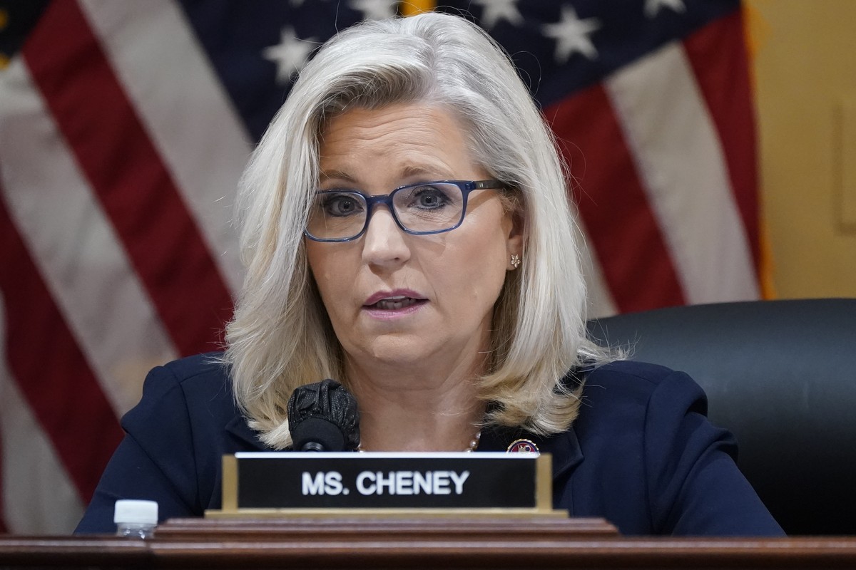 FILE - Vice Chair Liz Cheney, R-Wyo., speaks as the House select committee investigating the Jan. 6 attack on the U.S. Capitol holds a hearing at the Capitol in Washington, June 28, 2022. Cheney' ...
