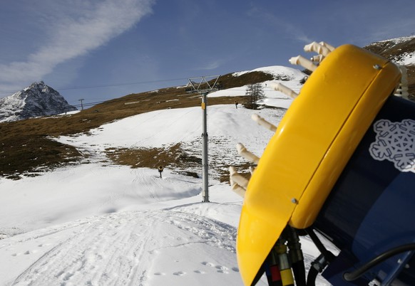 Schneekanonen im Bünderland hatten viel zu tun 2014