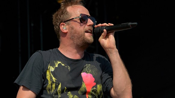 COLOGNE, GERMANY - JUNE 09: Michael Bernd Schmidt, better known as Smudo, writer and rapper of the German hip hop group &#039;Die Fantastischen Vier&#039;, performs during a ceremony marking the 10th  ...