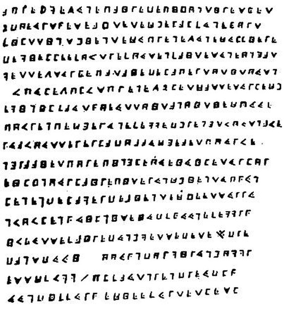 Das angebliche Kryptogramm von Olivier Le Vasseur – genannt La Buse.