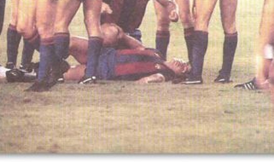 24.09.1983: Der «Schlächter von Bilbao» setzt Maradona mit der «brutalsten Blutgrätsche aller Zeiten» für 108 Tage ausser Gefecht