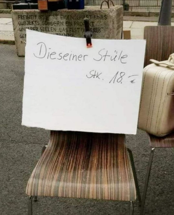 Die lustigsten Fails der Woche: Designerstuhl
