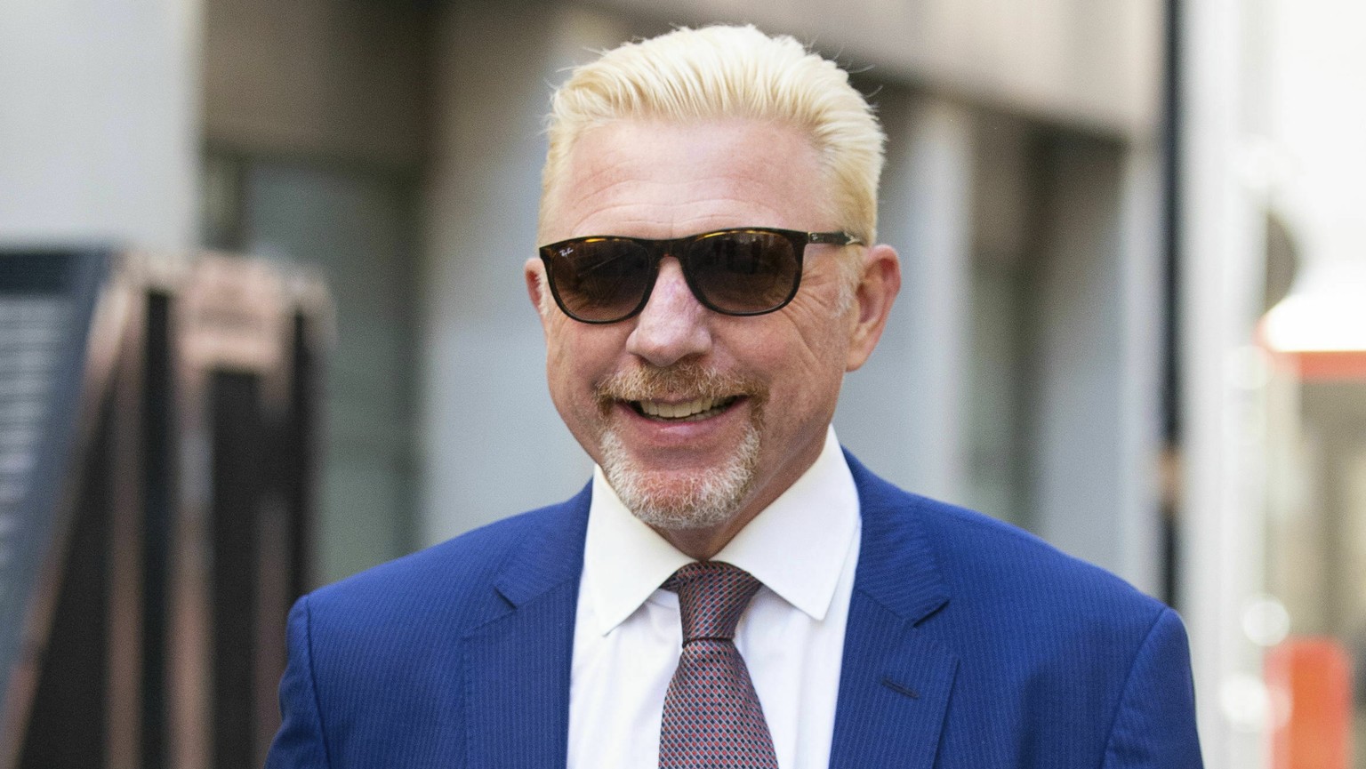 German former tennis player Boris Becker leaves the Central Family Court, after reaching an agreement with his estranged wife Lilly following a dispute over their son, in London, Thursday May 16, 2019 ...
