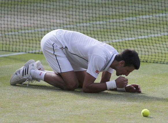 Novak Djokovic nach dem Finalsieg.