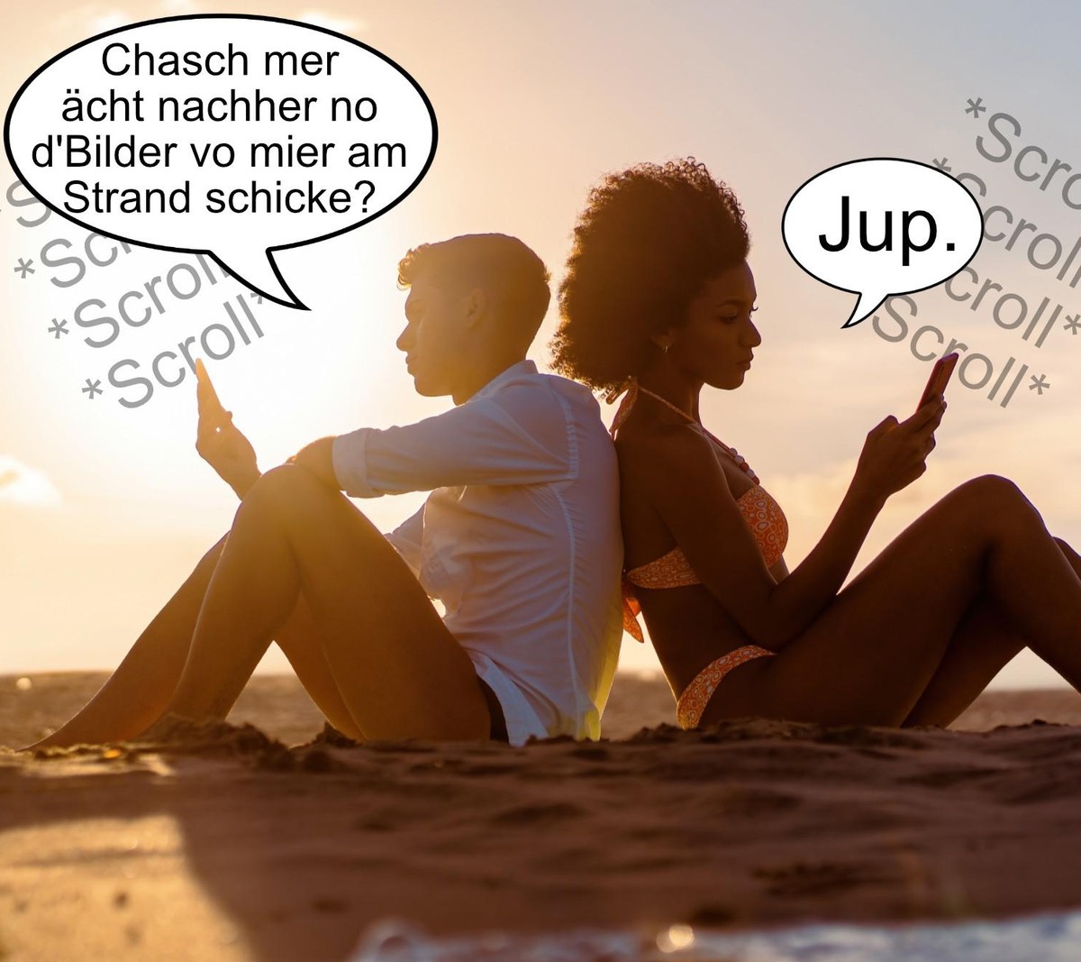 Wie wir jeweils von den Ferien berichten – und wie es wirklich war