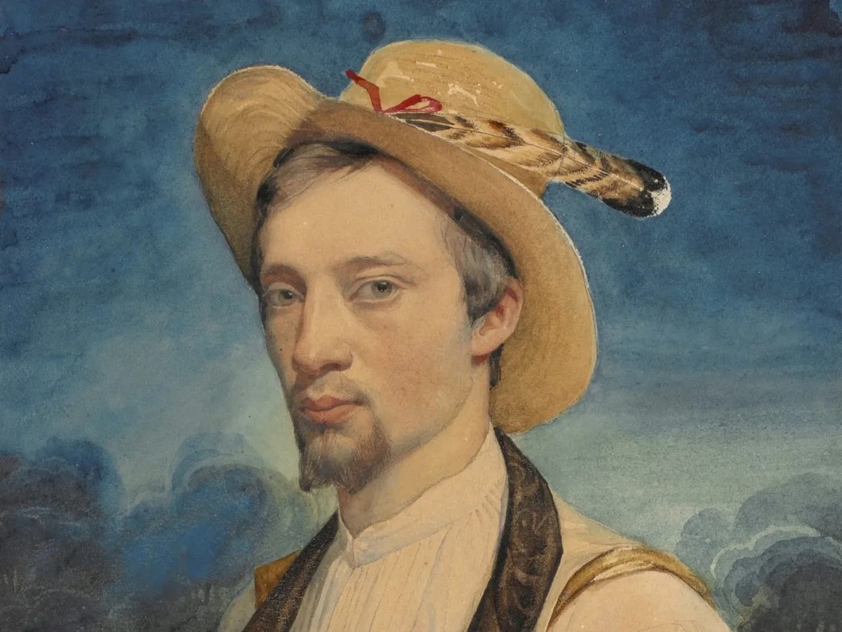 Autoportrait de Charles Gleyre, entre 1830 et 1834 (détail).
https://www.mcba.ch/collection/autoportrait-2/