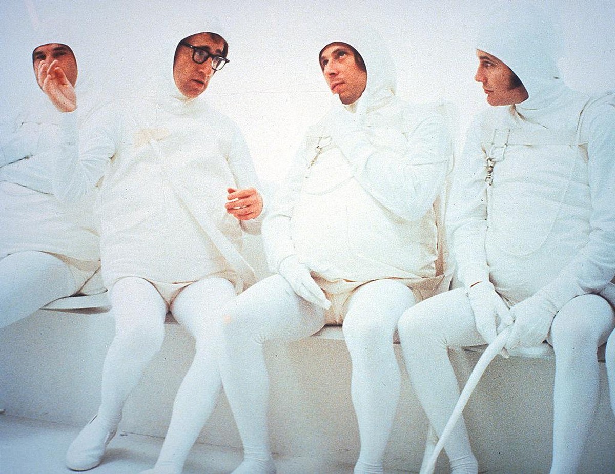 Woody Allen as a sperm in a scene from the film 'Every Thing You Always Wanted To Know About Sex * But Were Afraid To Ask', 1972. (Photo by United Artists/Getty Images)
