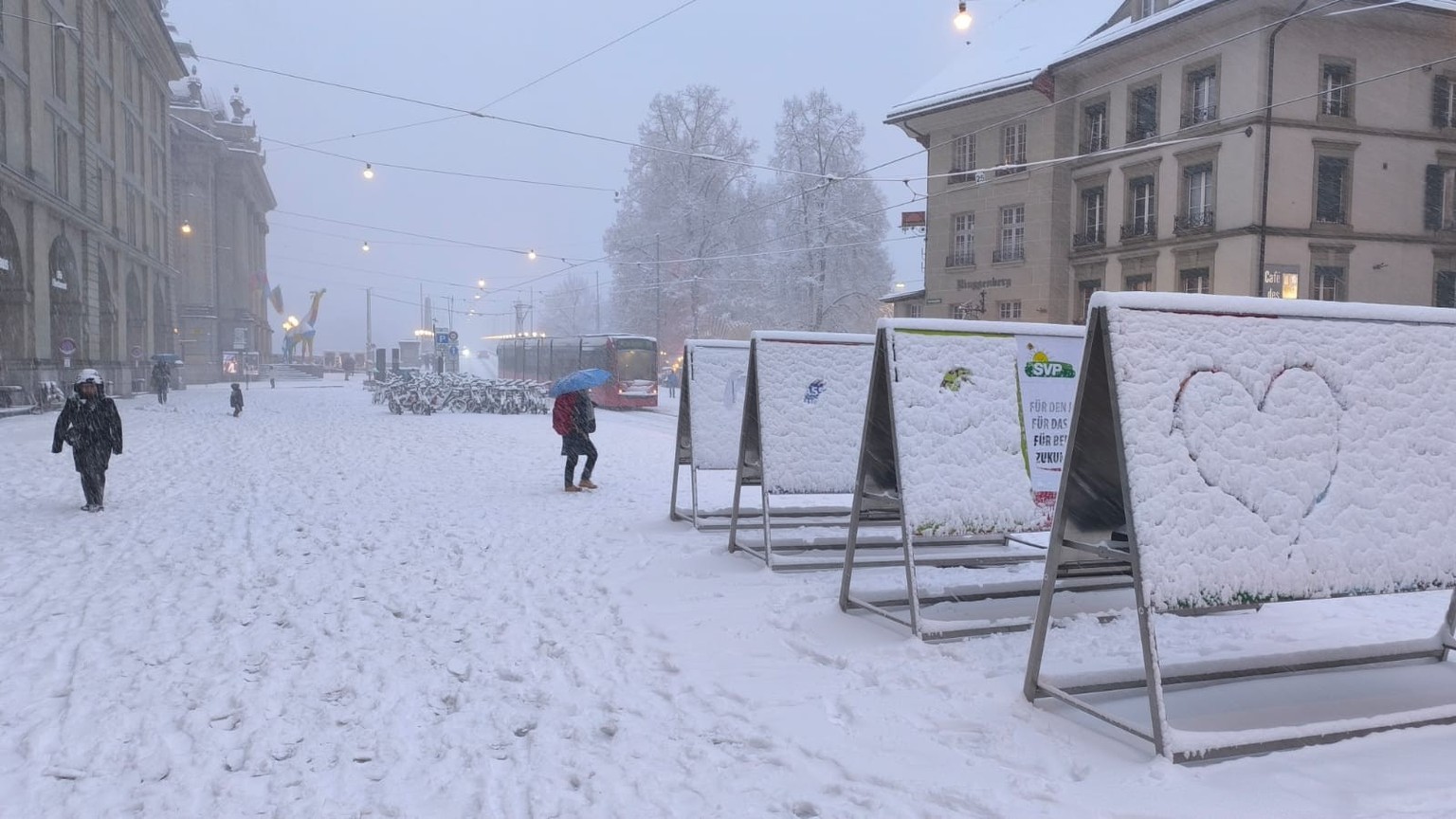 Erster Schnee in Bern, 21. November 2024